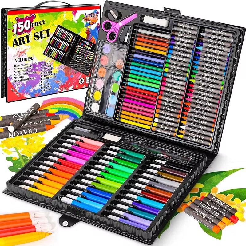 Deluxe 150-Piece Art Set for Kids