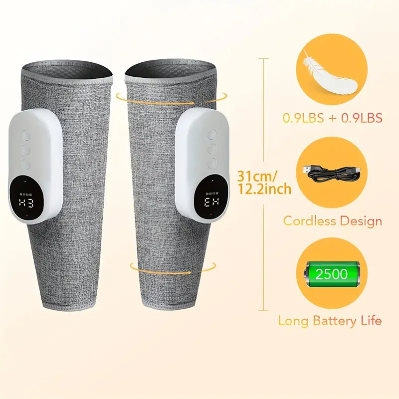 Cordless Leg Massager with Heating Function