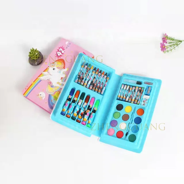 Mini Watercolor Kids Paint Palette Tray Set - Bulk Pack of 24