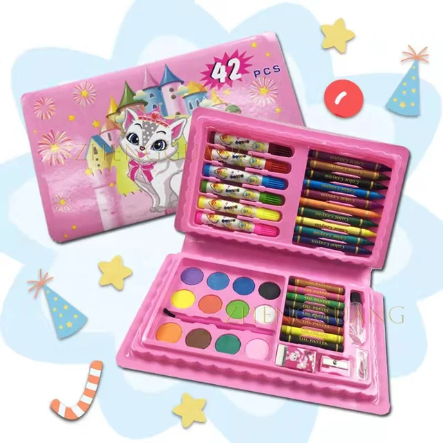 Mini Watercolor Kids Paint Palette Tray Set - Bulk Pack of 24