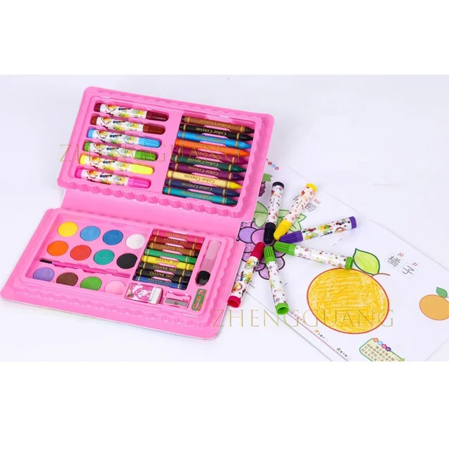 Mini Watercolor Kids Paint Palette Tray Set - Bulk Pack of 24