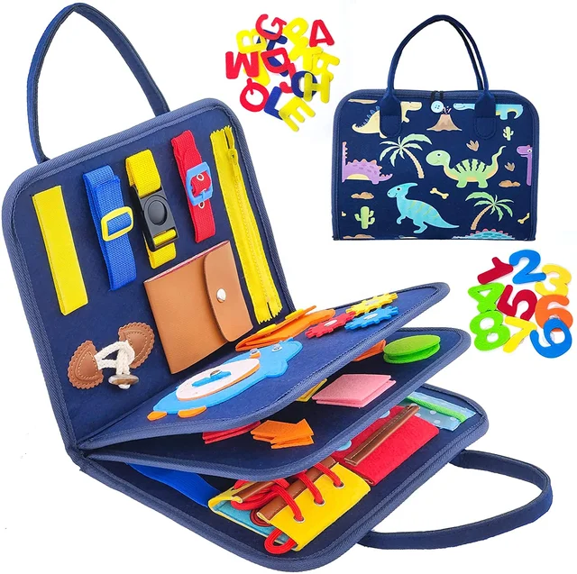 Busy Board Montessori Toys for Sensory Toy Preschool Learning