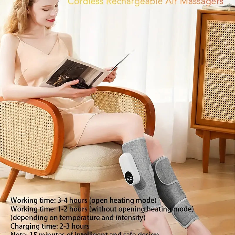 Cordless Leg Massager with Heating Function