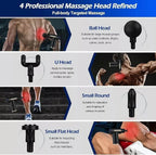 Mini Massage Gun, Percussion Deep Tissues Muscle Massager Gun with 6 Speeds, Portable Electric Handheld Body Massager