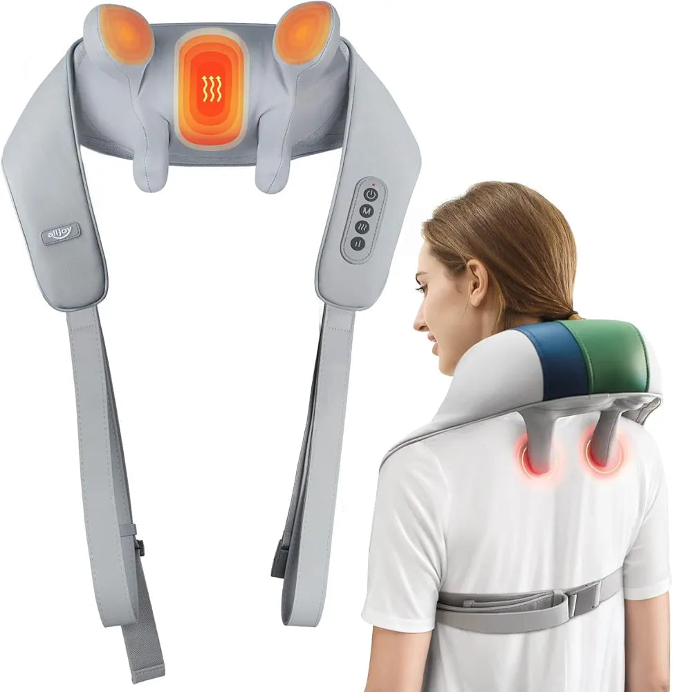 Neck Massager with Heat, Wireless Shiatsu 4D Experts Knet Neck Massager for Neck, Back, Legs, Shoulders, Pain Relief