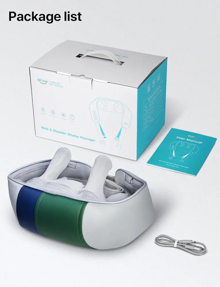 Neck Massager with Heat, Wireless Shiatsu 4D Experts Knet Neck Massager for Neck, Back, Legs, Shoulders, Pain Relief