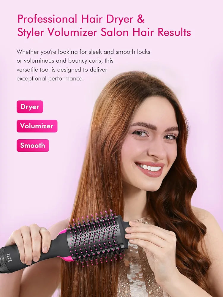 Hair & Blow Dryer Brush in One, [ THE ULTIMATE 3 IN 1 STYLING TOOL ]