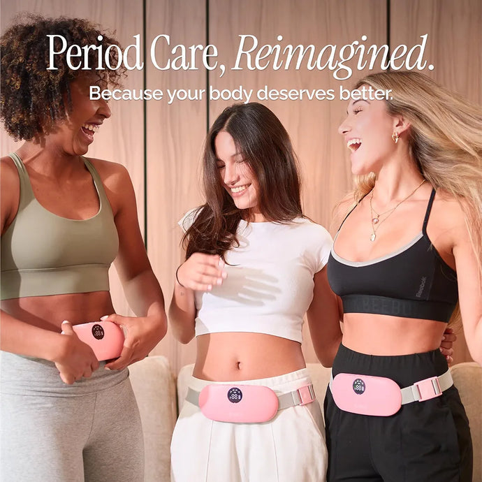Portable Heating Pad for Period Cramps Relief with Heat & Massage