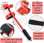 Set Of 5 Heavy Duty Furniture Lifter Transport Tool Set