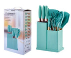 Silicone & Stainless Steel Kitchen Utensils Set 19pcs Kit