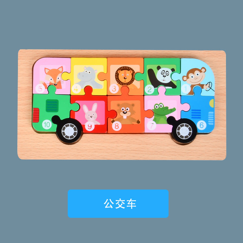 Montessori Wooden Child Puzzles For Kids Toys