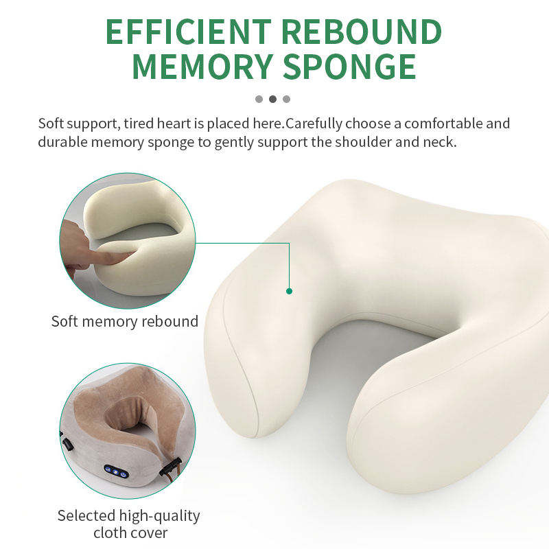 Neck and Shoulder Massager with Heat, Portable Massage Pillow