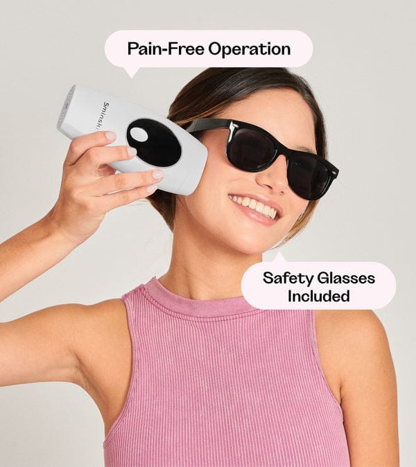 5 Min Skin at-Home IPL Hair Removal Handset – Long-Lasting Hair Reduction for Body, Face, and Bikini Area, Pain-Free & Easy to Use