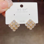 Square Stone Earings