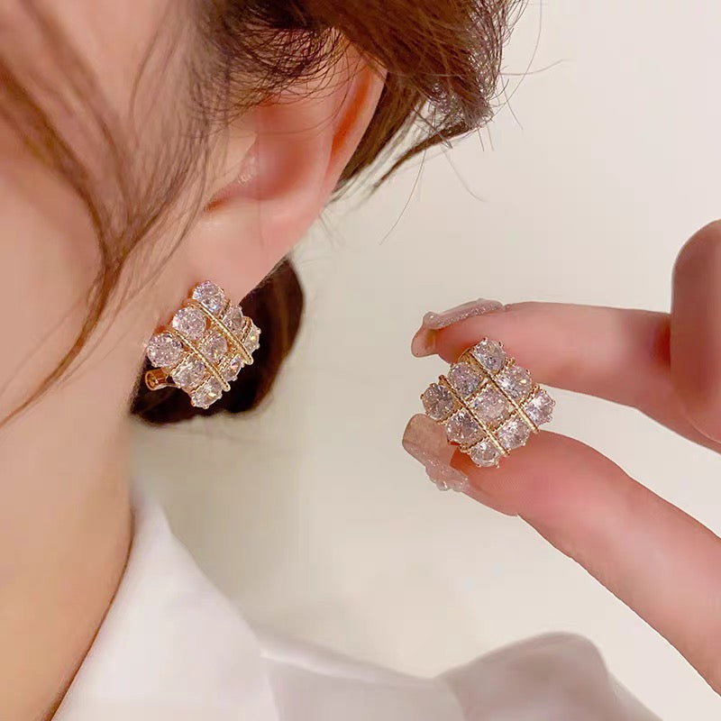 Square Stone Earings