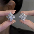 Square Stone Earings