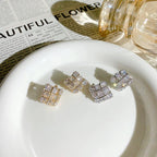 Square Stone Earings