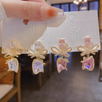 Bow Stone Earings
