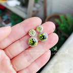 Emerald Green Stone Earings
