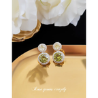 Emerald Green Stone Earings