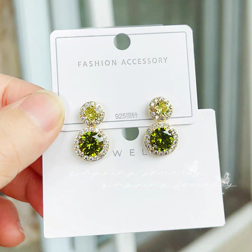 Emerald Green Stone Earings