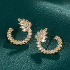 Gold swirl Earings
