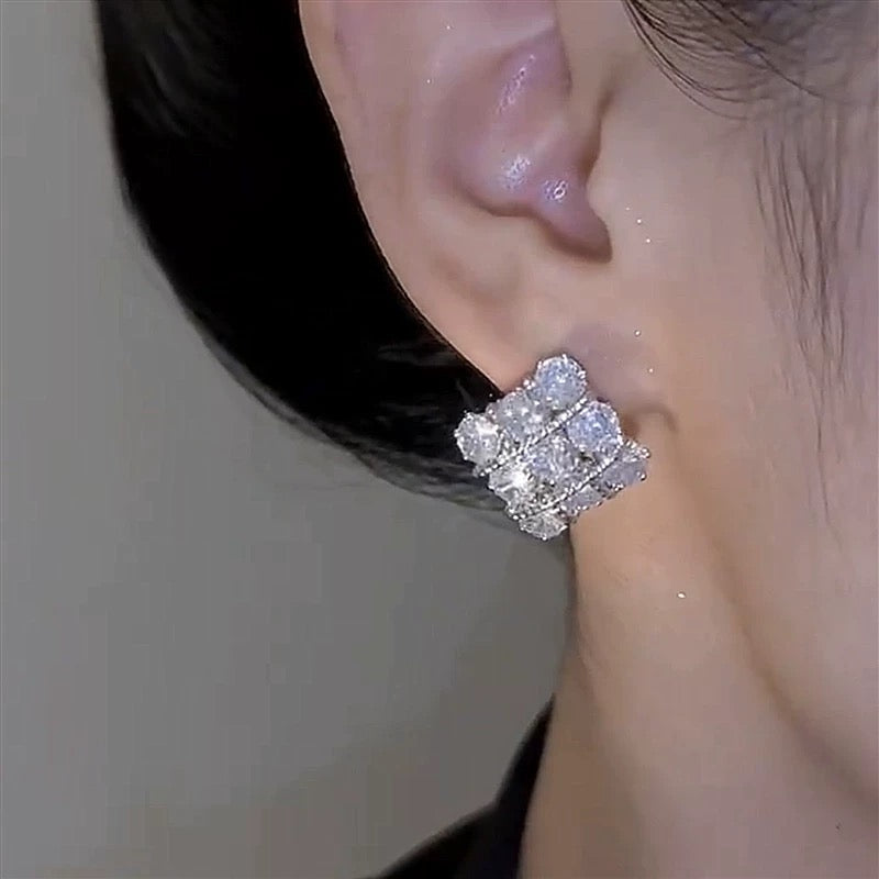 Square Crystal Earings