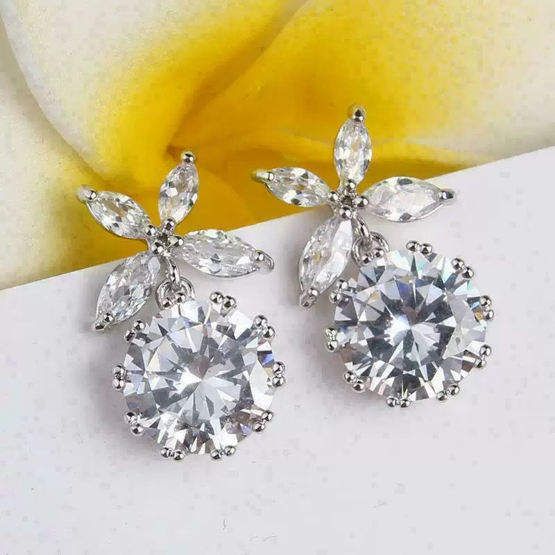 Flower Crystal Earring