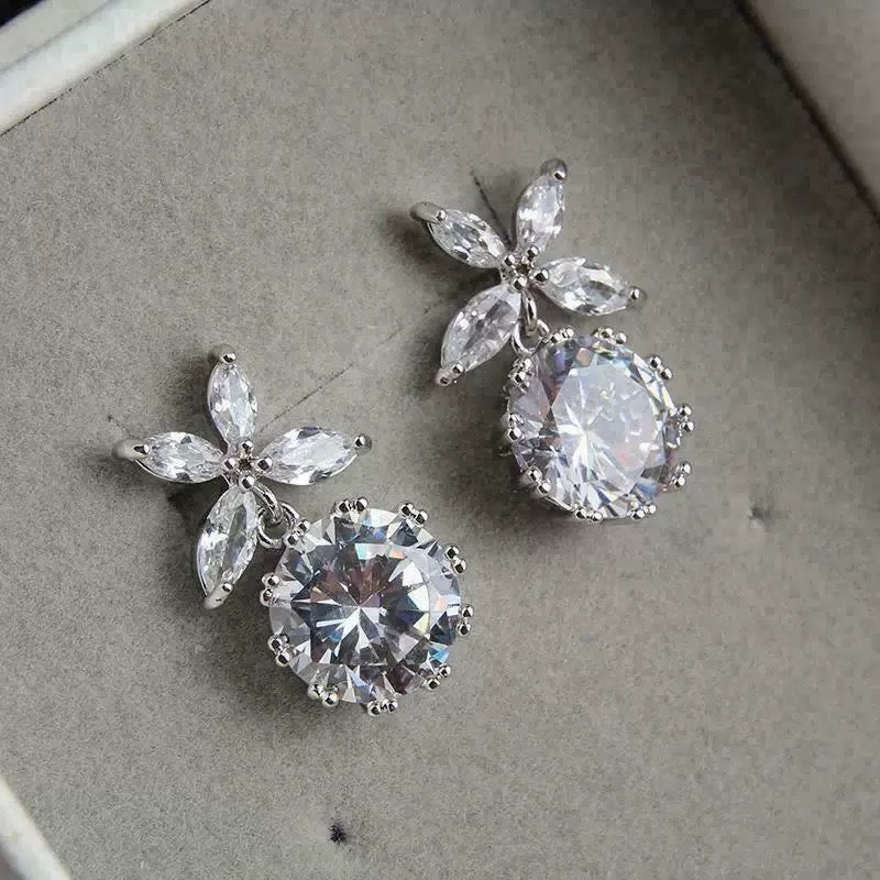 Flower Crystal Earring