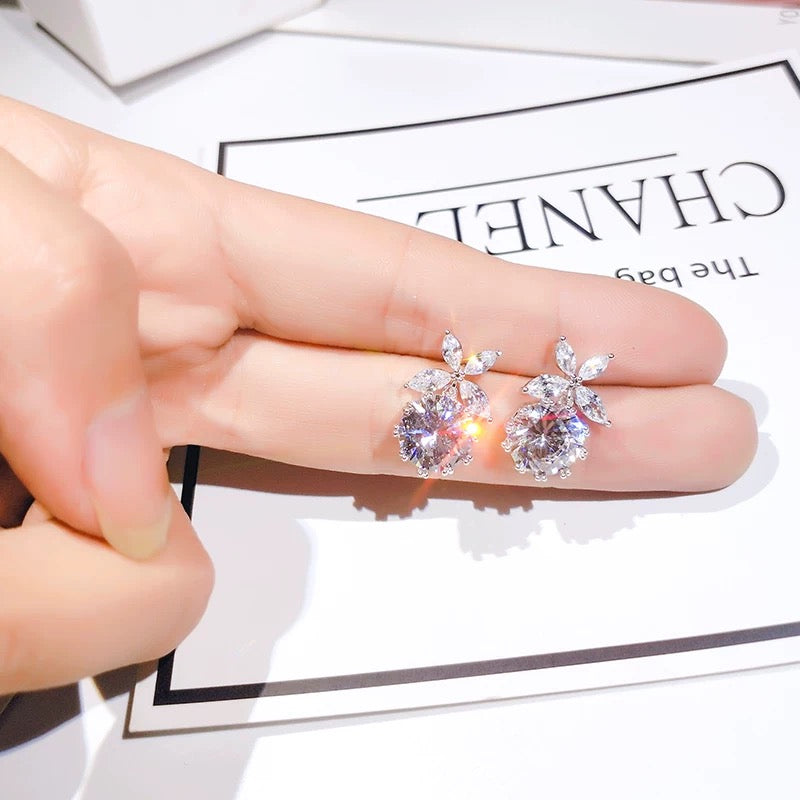 Flower Crystal Earring