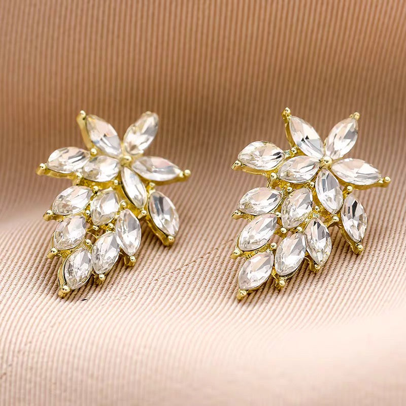 Petals Crystals Earrings