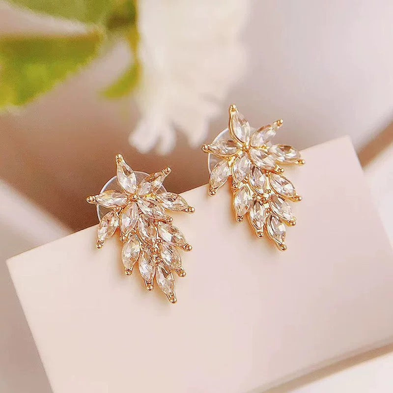 Petals Crystals Earrings
