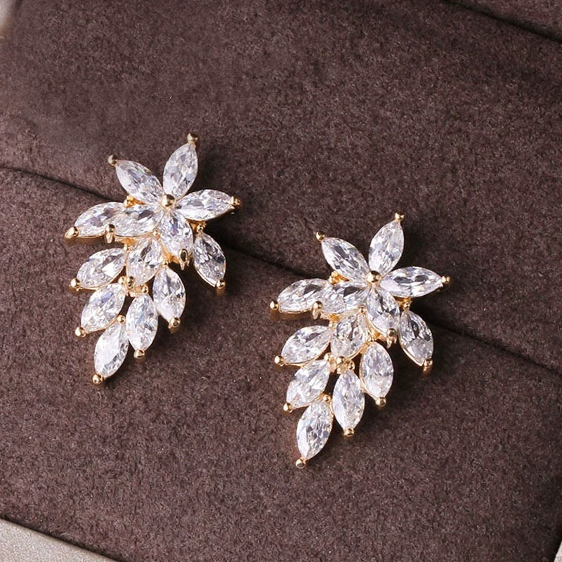 Petals Crystals Earrings