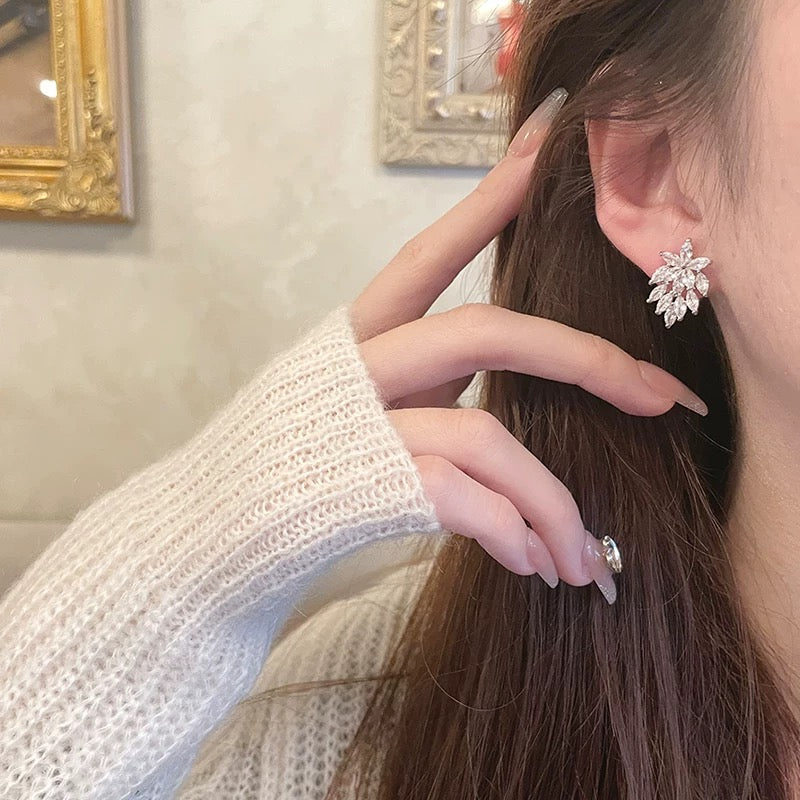 Petals Crystals Earrings