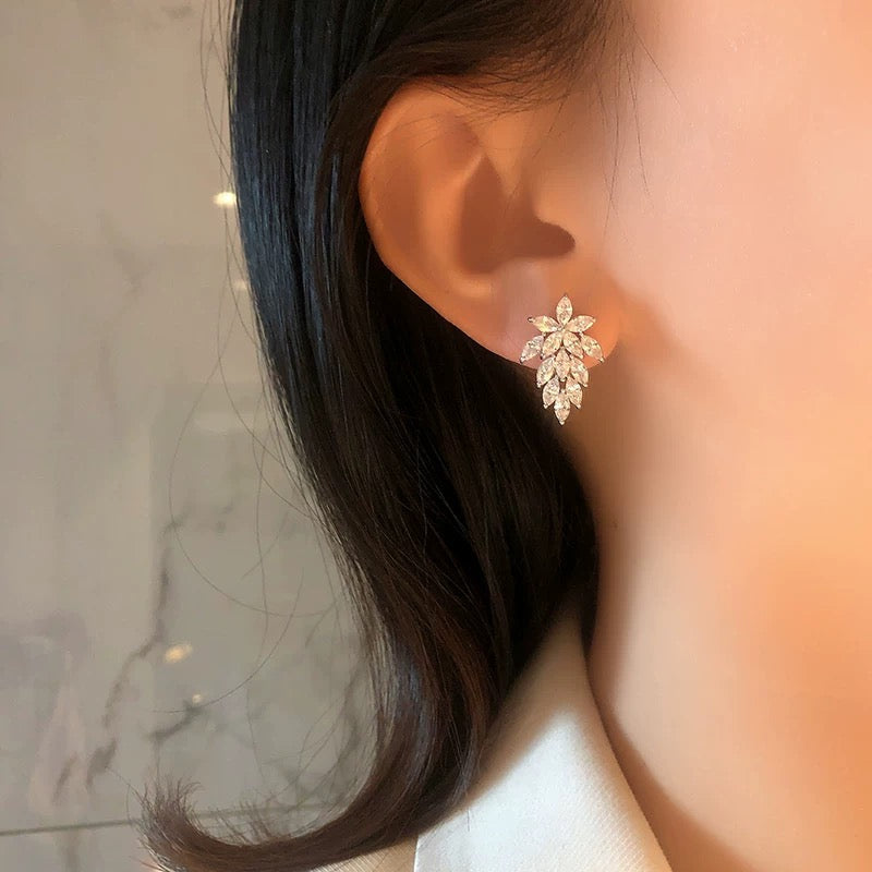 Petals Crystals Earrings