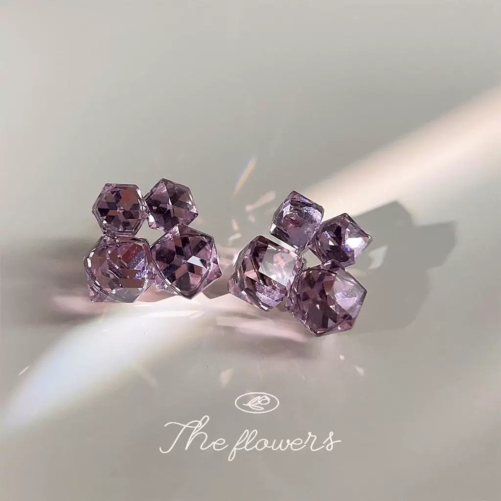 Pink Crystals Earrings