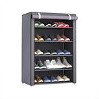 Shoe Rack 4 layer Dustproof Cabinet Home Standing Holder Shoes Organizer Space-Saving Stand