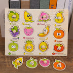 Wooden Digital Alphabet Hand-Grasping Puzzle