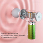 Handheld Massage Gun, Deep Tissue Massage Gun, 4 Head 6 Speed Muscle Massager, Portable Electric Massager