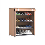 Shoe Rack 4 layer Dustproof Cabinet Home Standing Holder Shoes Organizer Space-Saving Stand