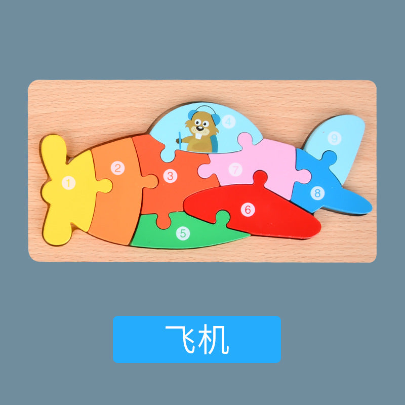 Montessori Wooden Child Puzzles For Kids Toys