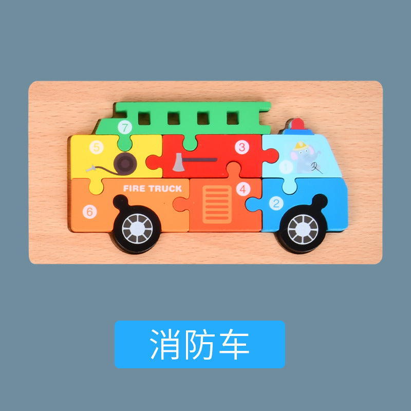 Montessori Wooden Child Puzzles For Kids Toys