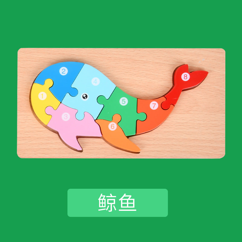 Montessori Wooden Child Puzzles For Kids Toys