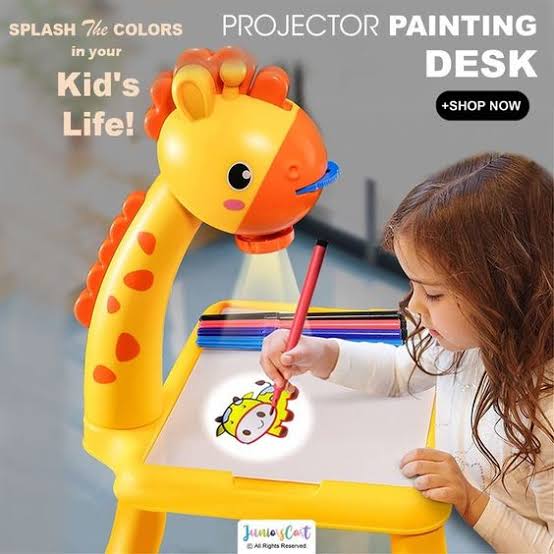 Kids LED projector Drawing Table