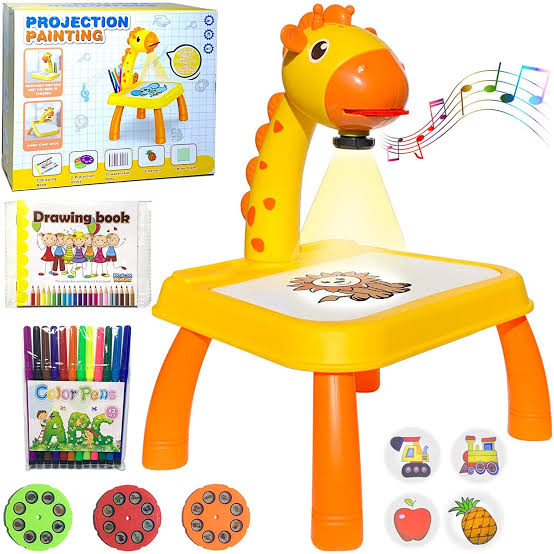 Kids LED projector Drawing Table