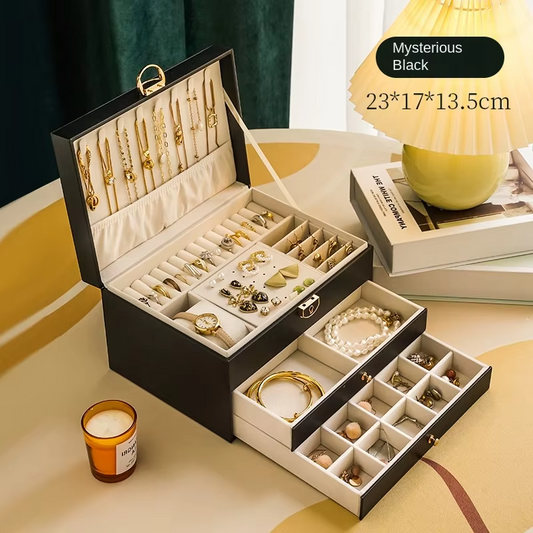 Jewelry Storage Box with Drawers