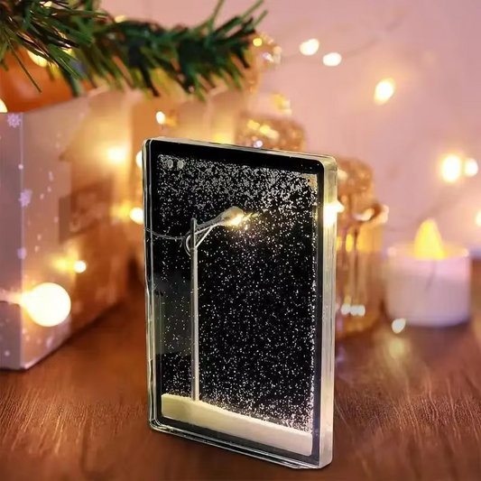LED Street Light Snow Globe Night Lamp