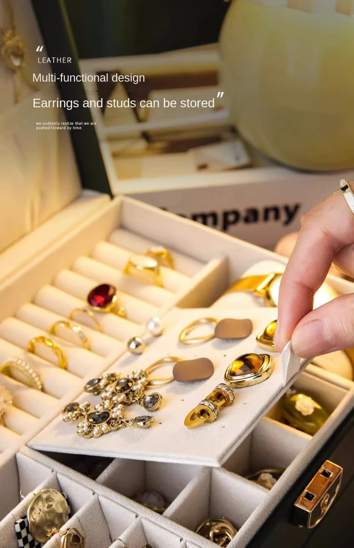 Jewelry Storage Box with Drawers