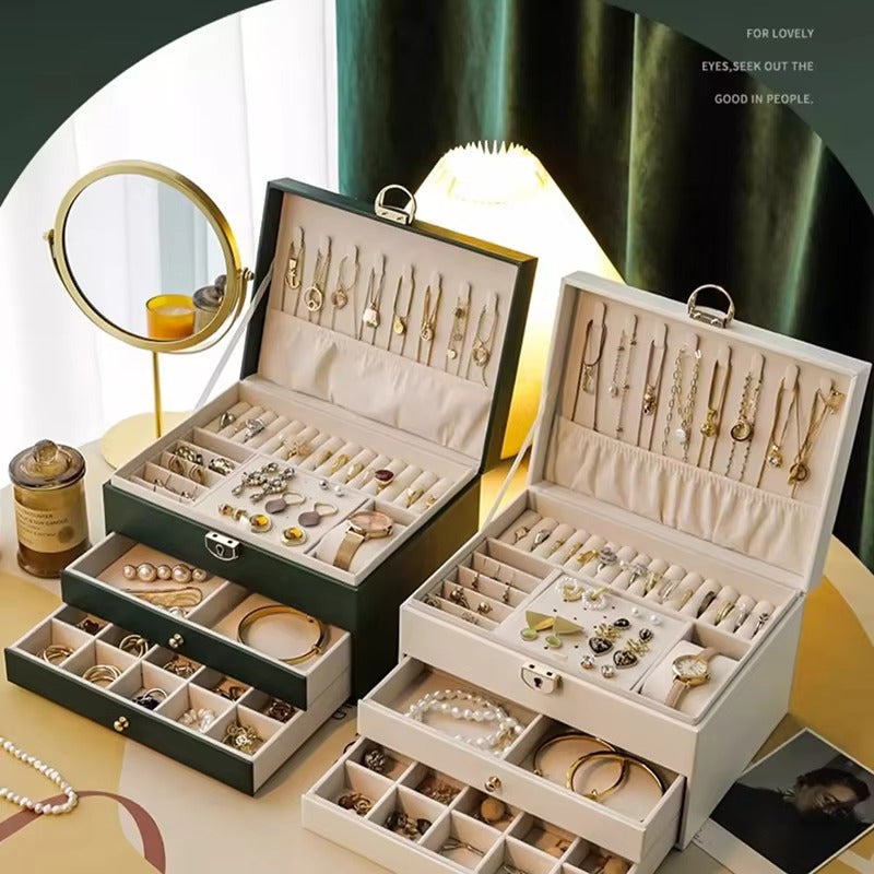 Jewelry Storage Box with Drawers