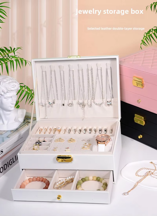 Jewelry Storage Box with Drawers